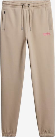 Superdry Tapered Trousers 'Essential' in Grey: front