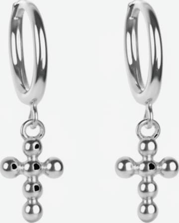Cala Rose Earrings 'BUBBLE' in Silver: front