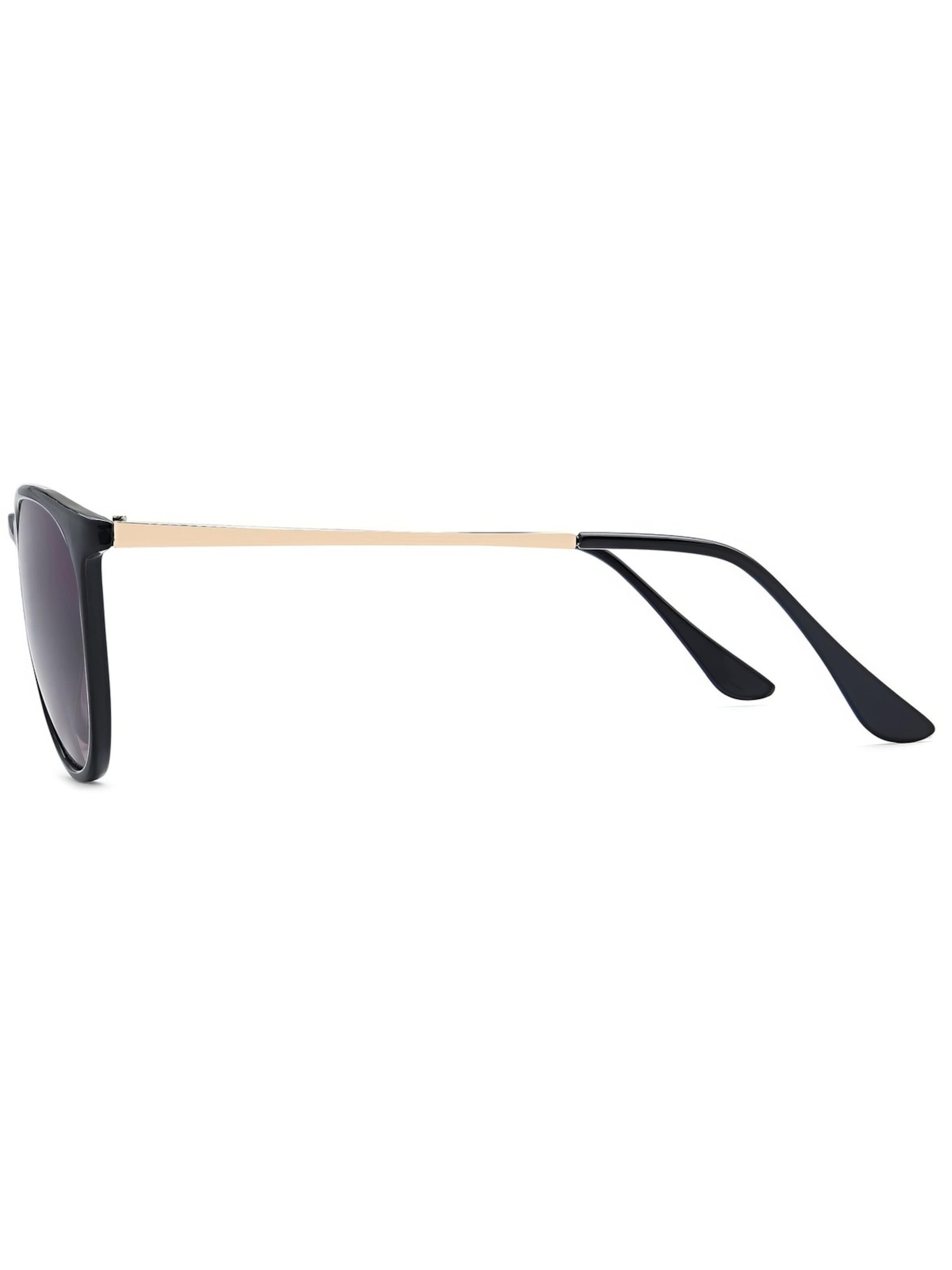 styleBREAKER Sonnenbrille 'Sonnenbrille mit ovalen Gläsern'‌‌‌‌‌ in Grau