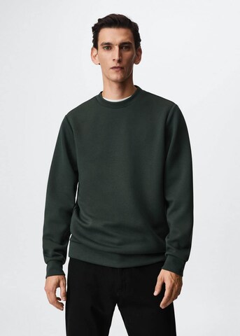 MANGO MAN Sweatshirt 'Ibizac' in Groen: voorkant