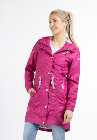 Manteau fonctionnel Schmuddelwedda en rose : devant