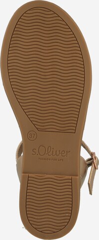 s.Oliver Sandalen met riem in Goud