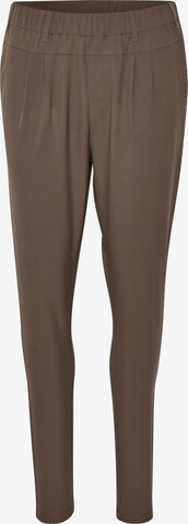 Kaffe Skinny Pleat-Front Pants 'Jillian ' in Brown: front