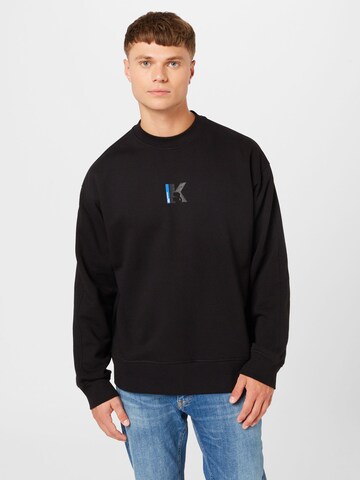 Sweat-shirt KARL LAGERFELD JEANS en noir : devant