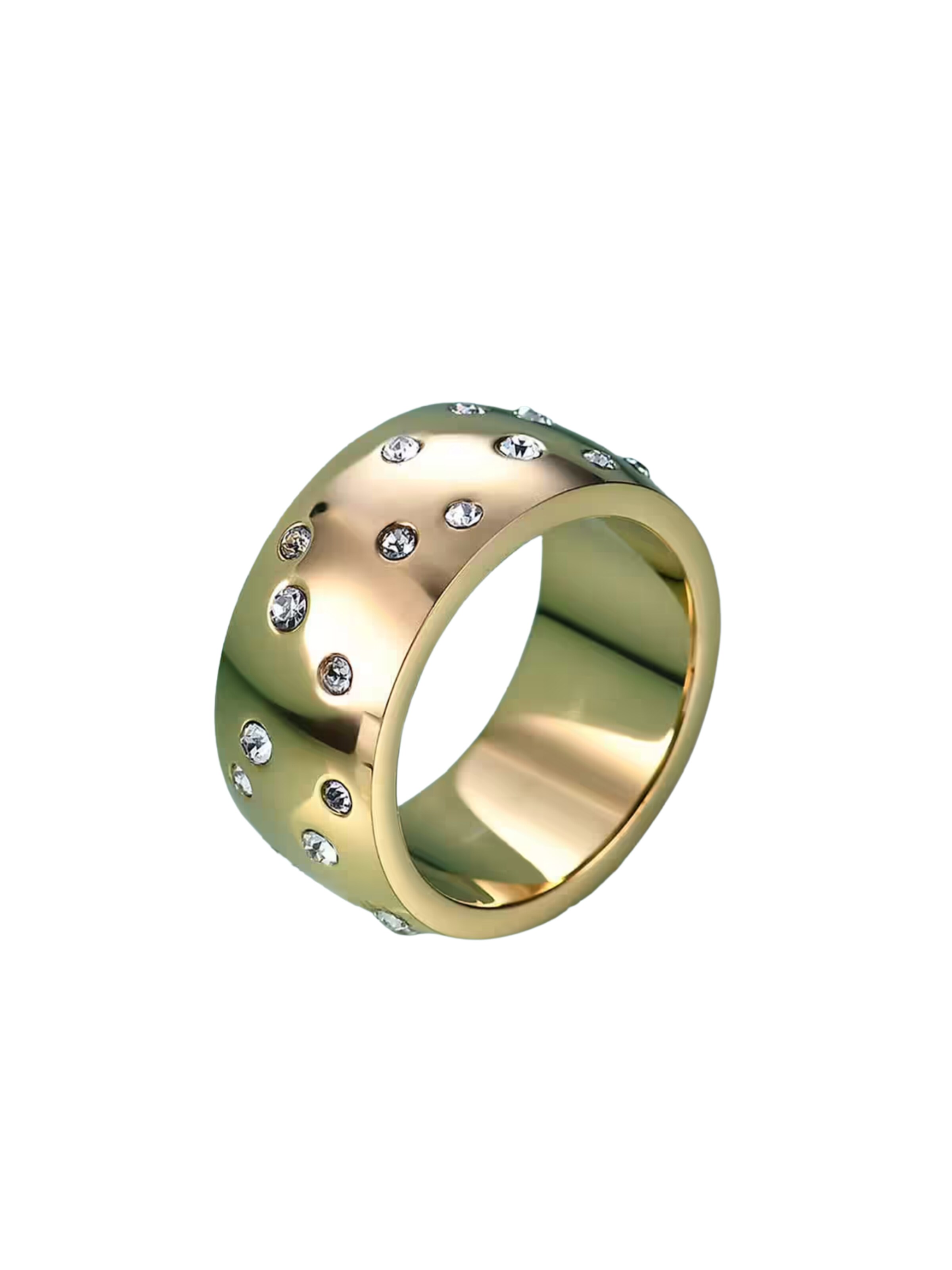 ROUGEMONT Jewellery Ring 'Funkelnder Damen Ring' in Gold: front