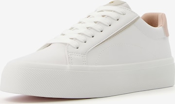 Bershka Sneakers laag in Wit: voorkant