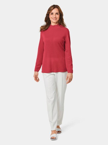 Goldner Pullover in Rot