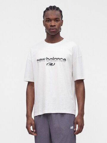 new balance Тениска в бяло: отпред