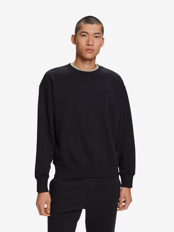 Sweat-shirt ESPRIT en noir : devant