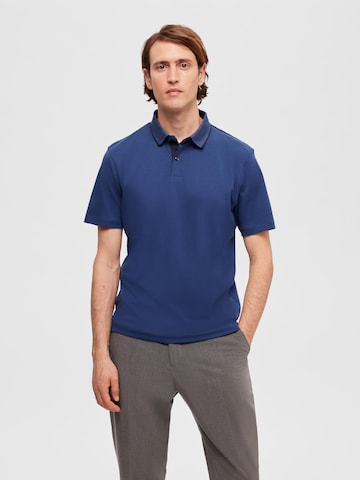 SELECTED HOMME - Camiseta 'LEROY' en azul