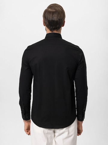 Coupe slim Chemise Antioch en noir