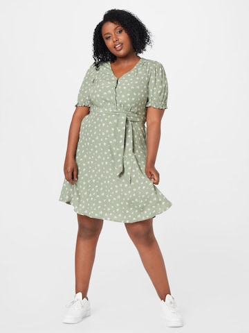 Robe-chemise 'Sarah' NÜMPH en vert : devant