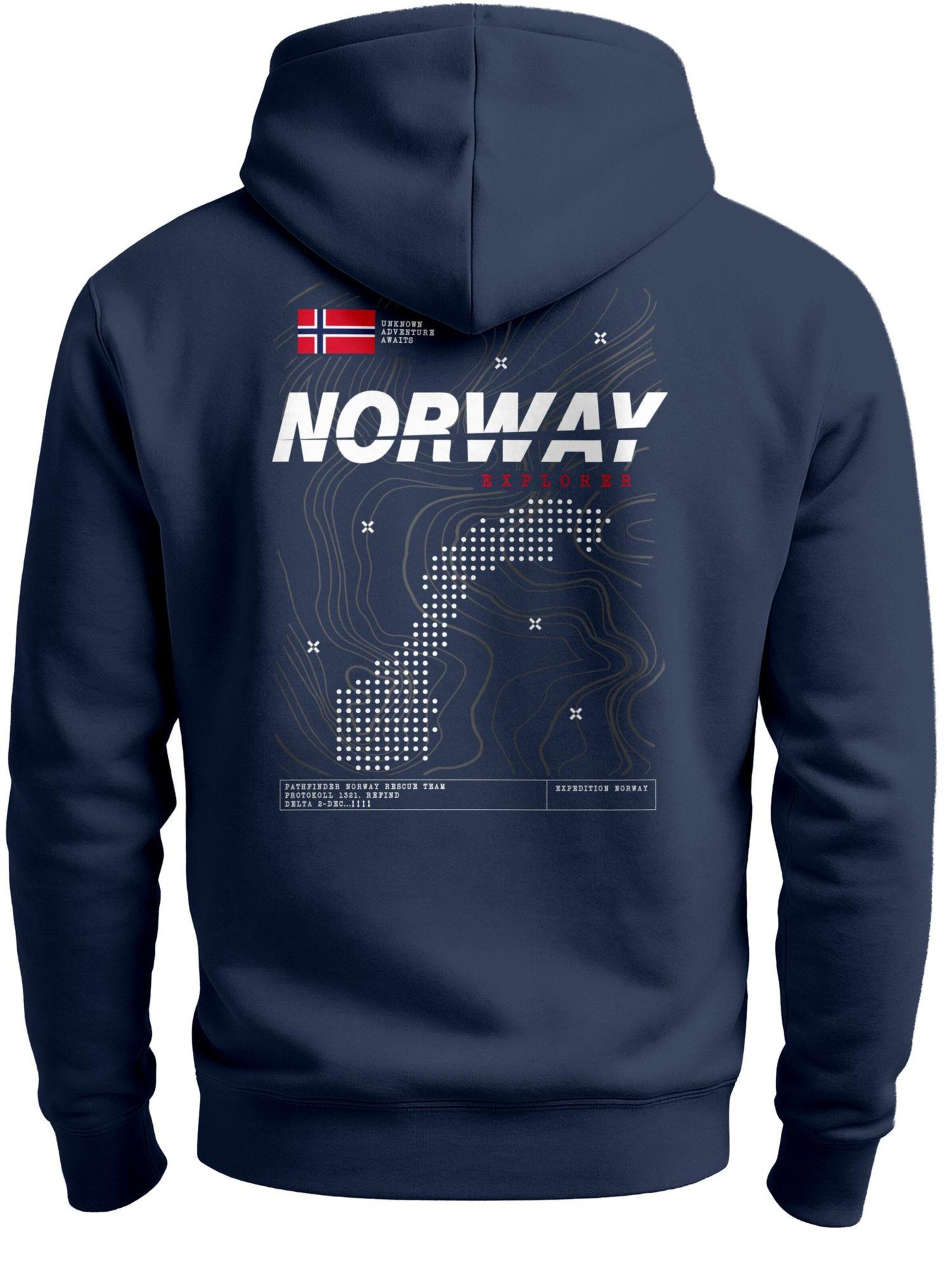 Neverless Sweatshirt 'Norway Explorer' in Blue