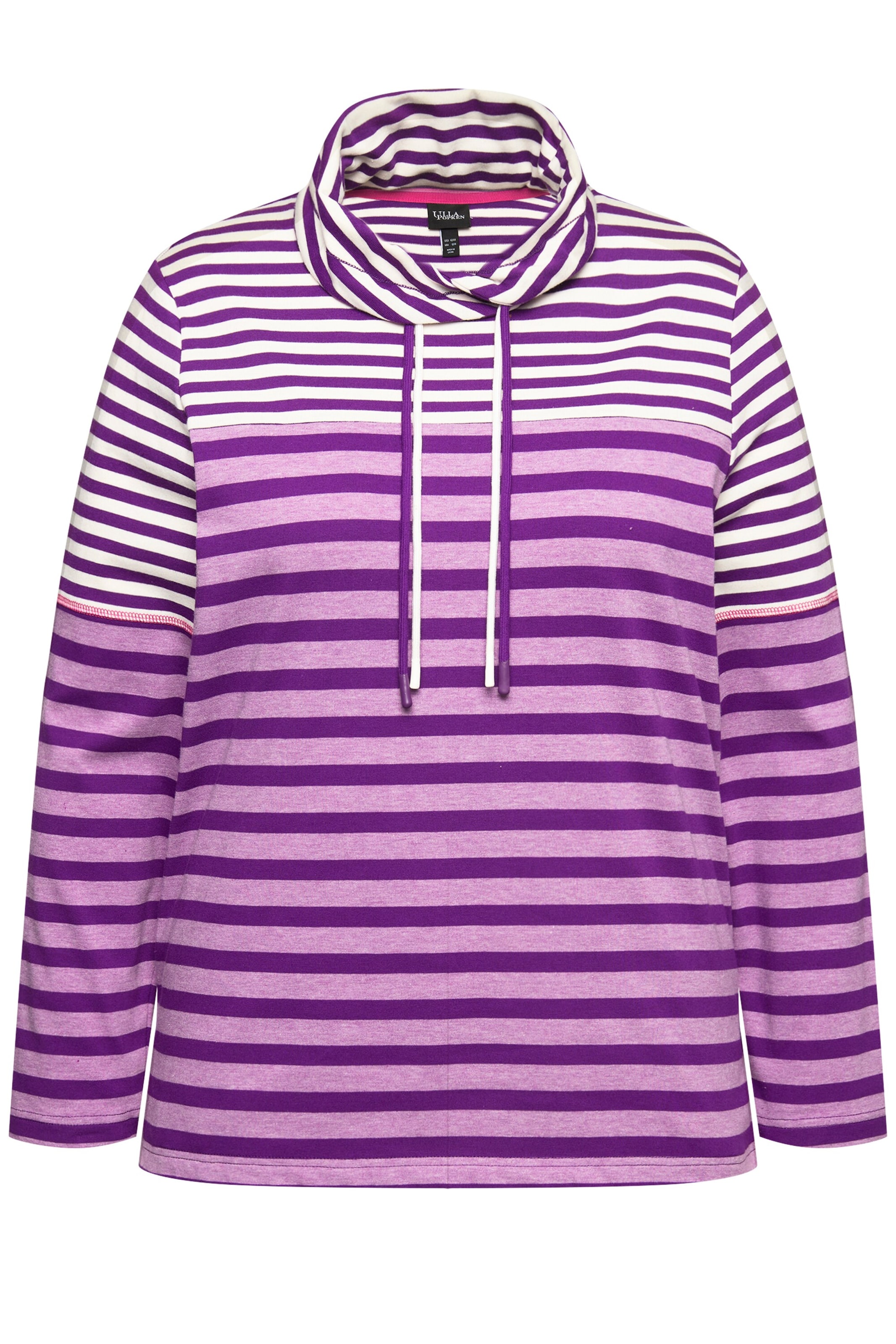 Ulla Popken Sweatshirt in Lila: Vorderseite