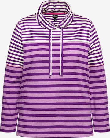 Ulla Popken Sweatshirt in Purple: front