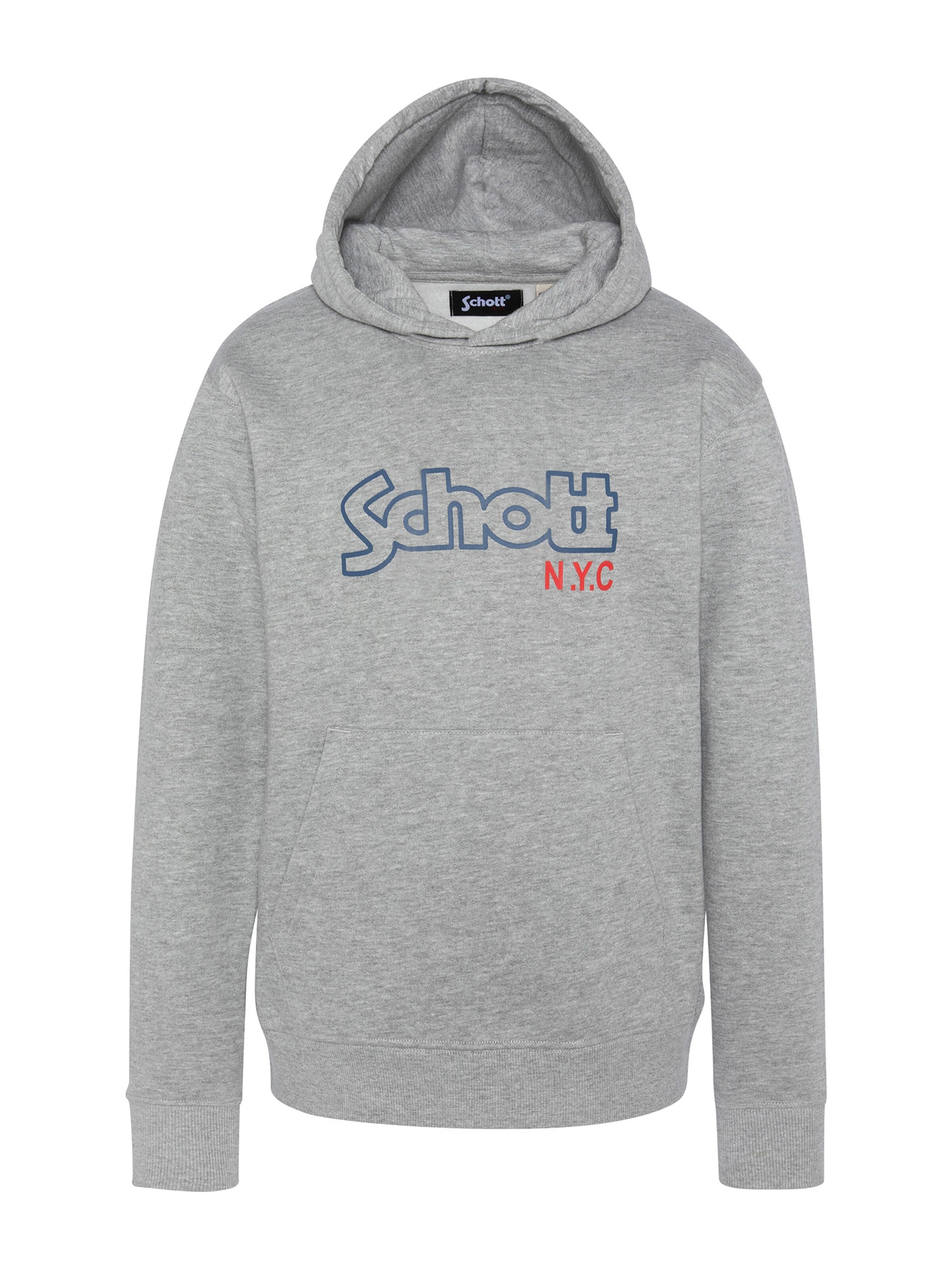 Sweat Schott NYC en gris : devant