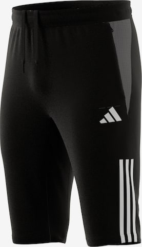 ADIDAS PERFORMANCE Regular Workout Pants in Black: front