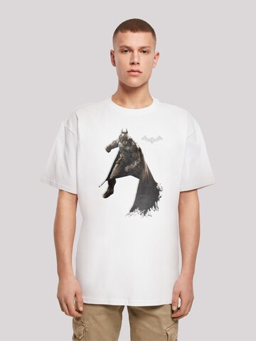 F4NT4STIC Shirt 'DC Comics Batman Arkham Shadow Stance' in White: front