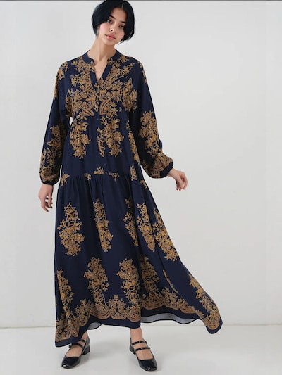 Bigdart Vestido em marinho / amarelo, Vista do artigo