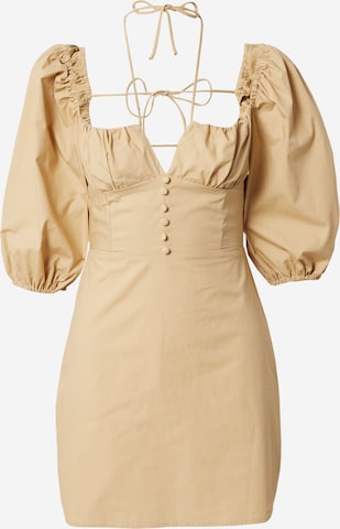 GLAMOROUS Dress in Beige: front