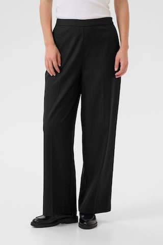 Wide Leg Pantalon à plis 'KAVindy' Kaffe en noir : devant