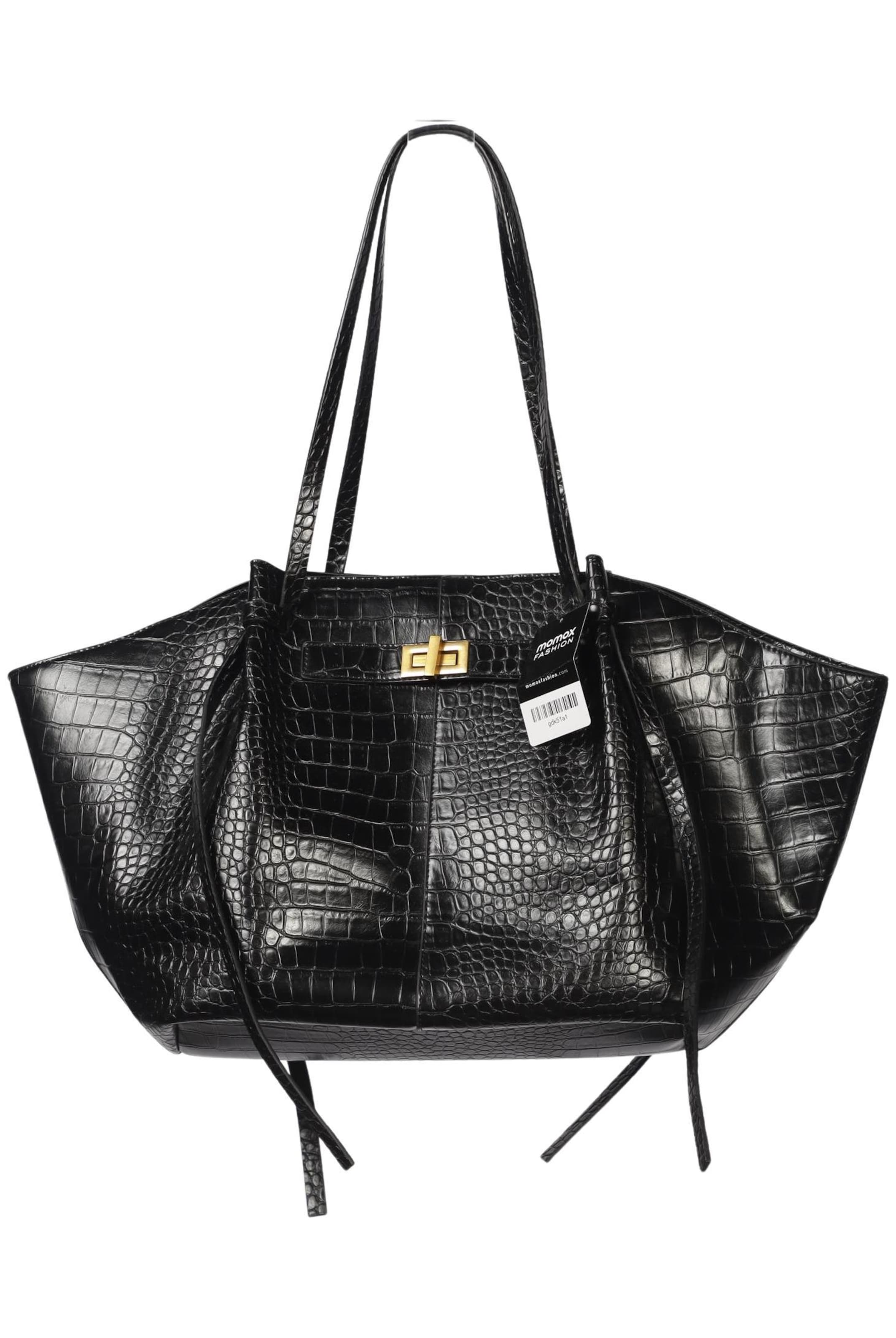 Gina Tricot Handtasche gross One Size in Schwarz: Vorderseite