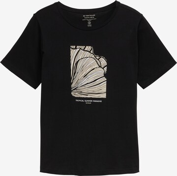 T-shirt Tom Tailor Women + en noir : devant