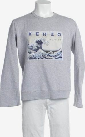 KENZO Sweatshirt & Zip-Up Hoodie in M in Grey: front