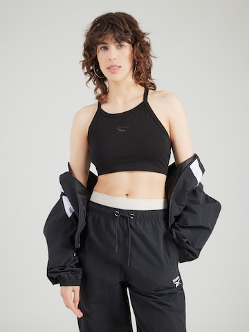 Top de la Reebok pe negru: față