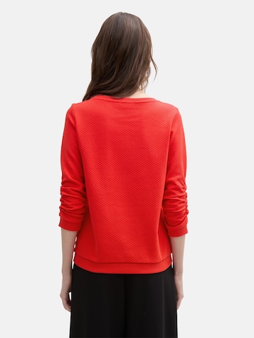 TOM TAILOR DENIM Sweatshirt in Rot