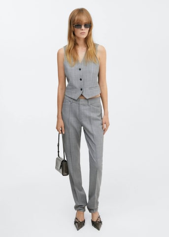 Effilé Pantalon 'Lyon' MANGO en gris