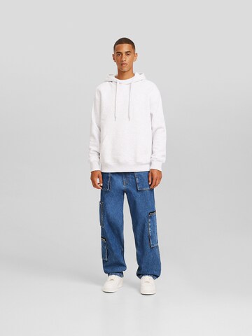 Bershka Regular Cargojeans in Blauw