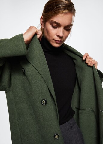 MANGO Between-Seasons Coat 'Picarol' in Green