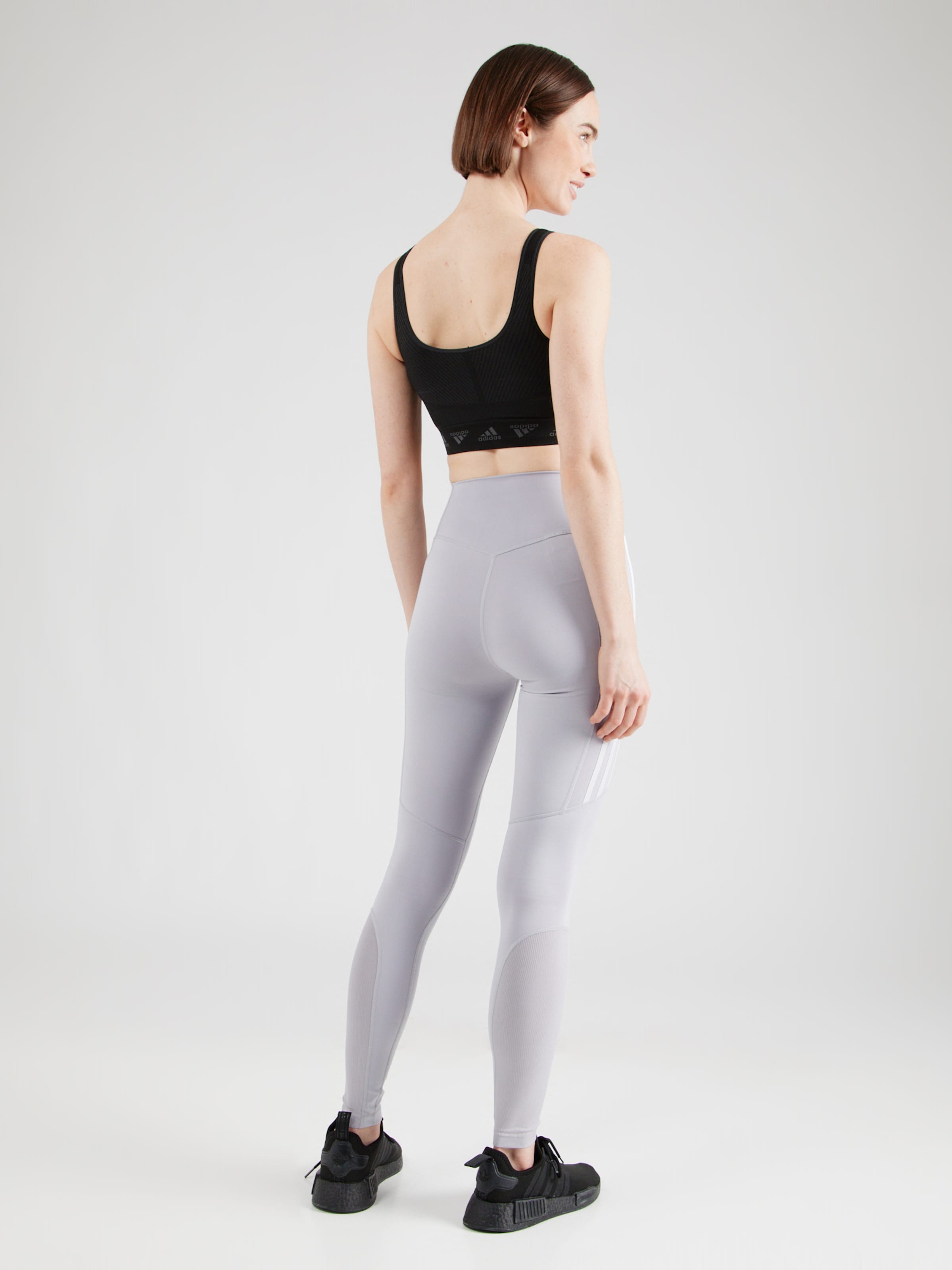 ADIDAS PERFORMANCE Skinny Workout Pants in Light Grey ABOUT YOU