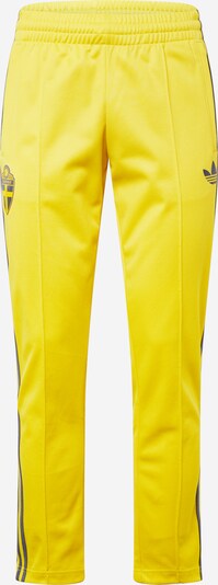 ADIDAS PERFORMANCE Pantalon de sport en bleu nuit / jaune, Vue avec produit