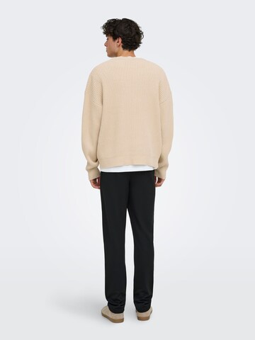 Only & Sons Sweater 'ONSArlok' in Beige