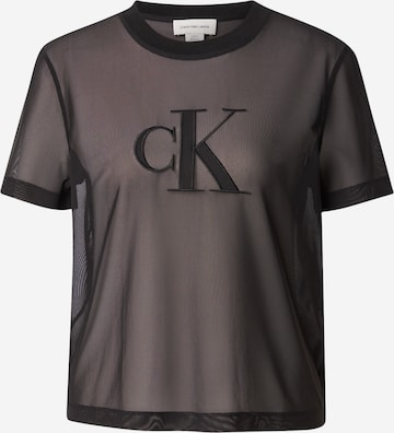 Calvin Klein Jeans Shirt in Zwart: voorkant