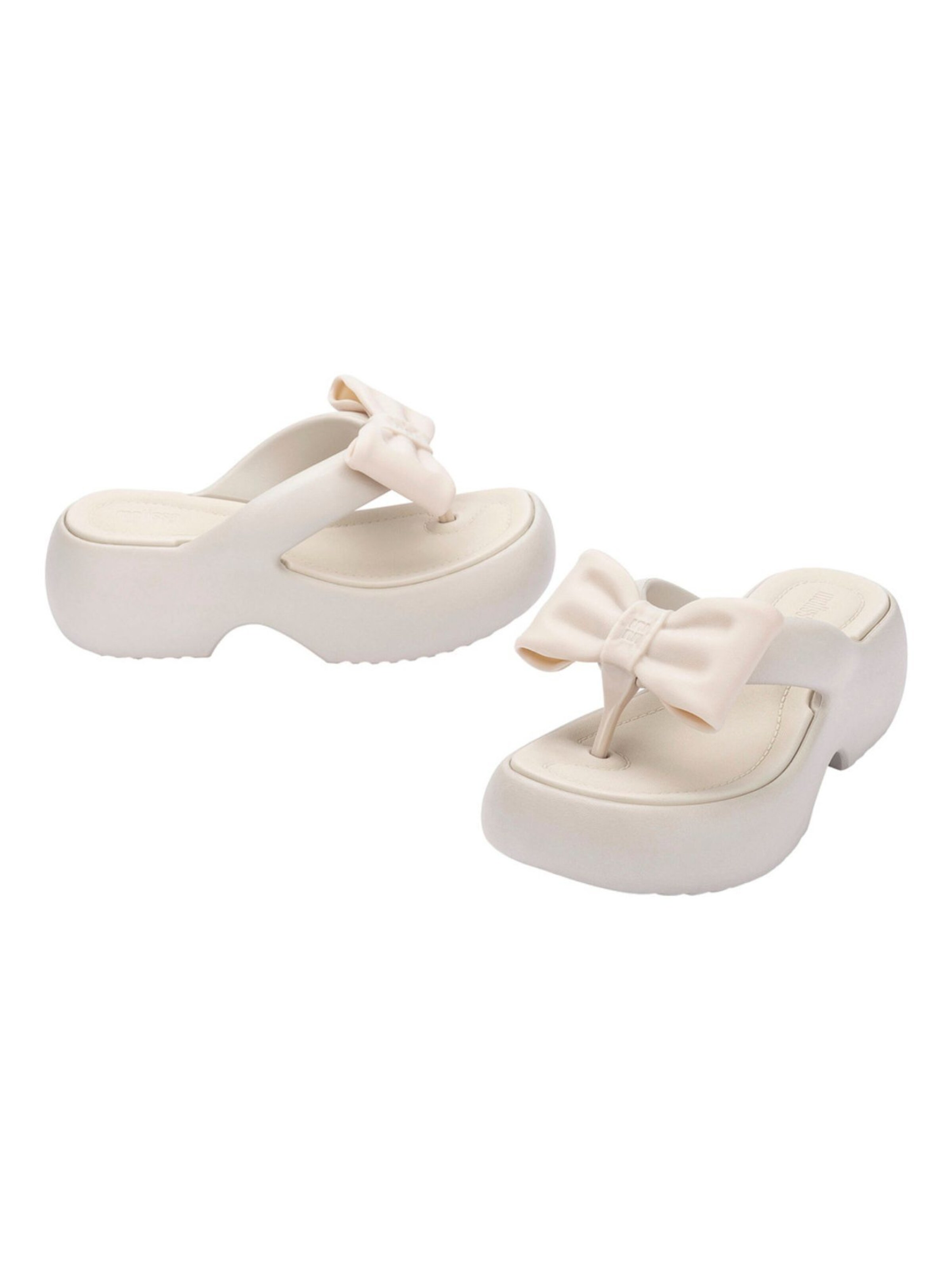 MELISSA Zehentrenner 'Free Fuzzy' in Beige