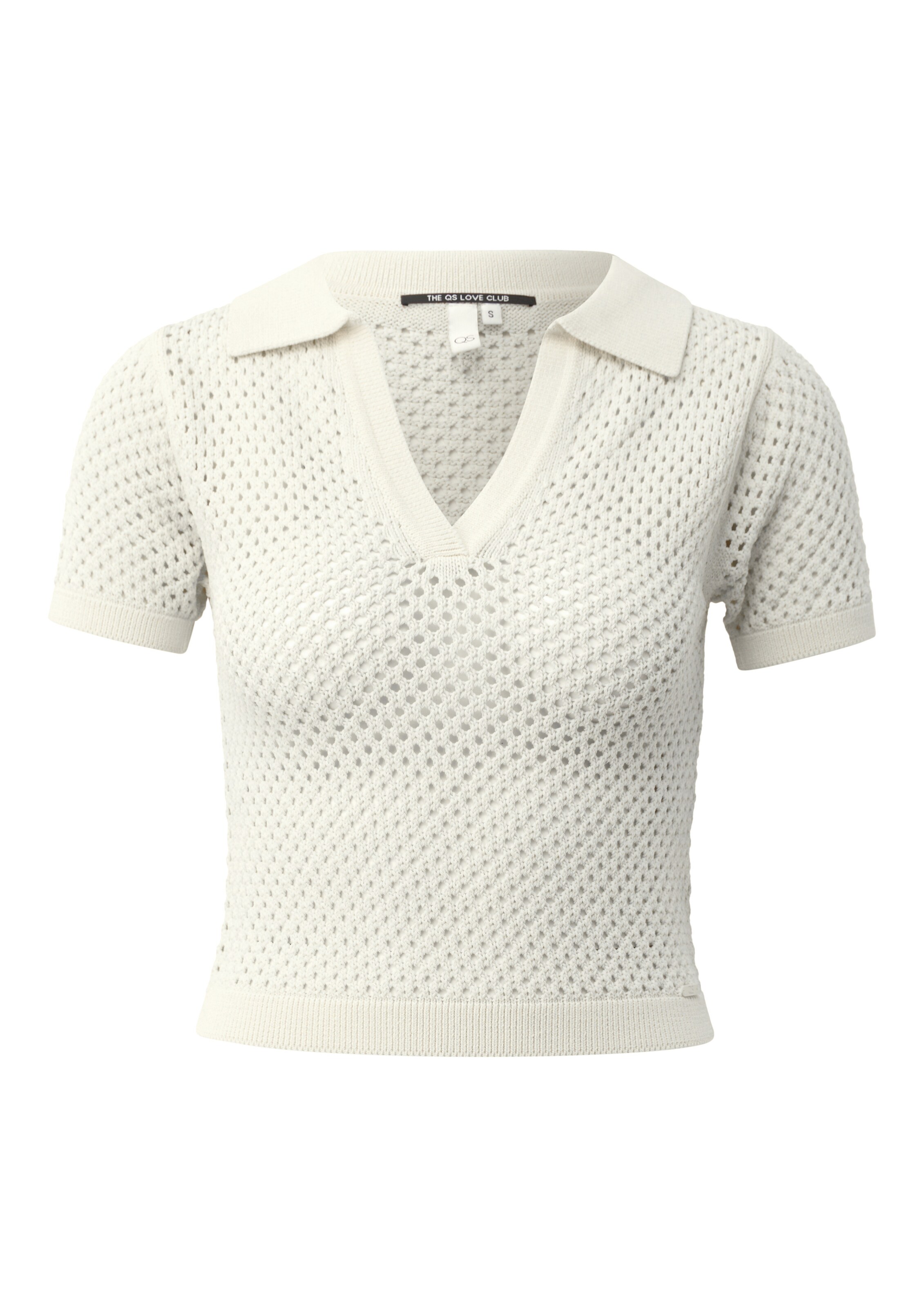 QS Strickpullover in Beige: Vorderseite