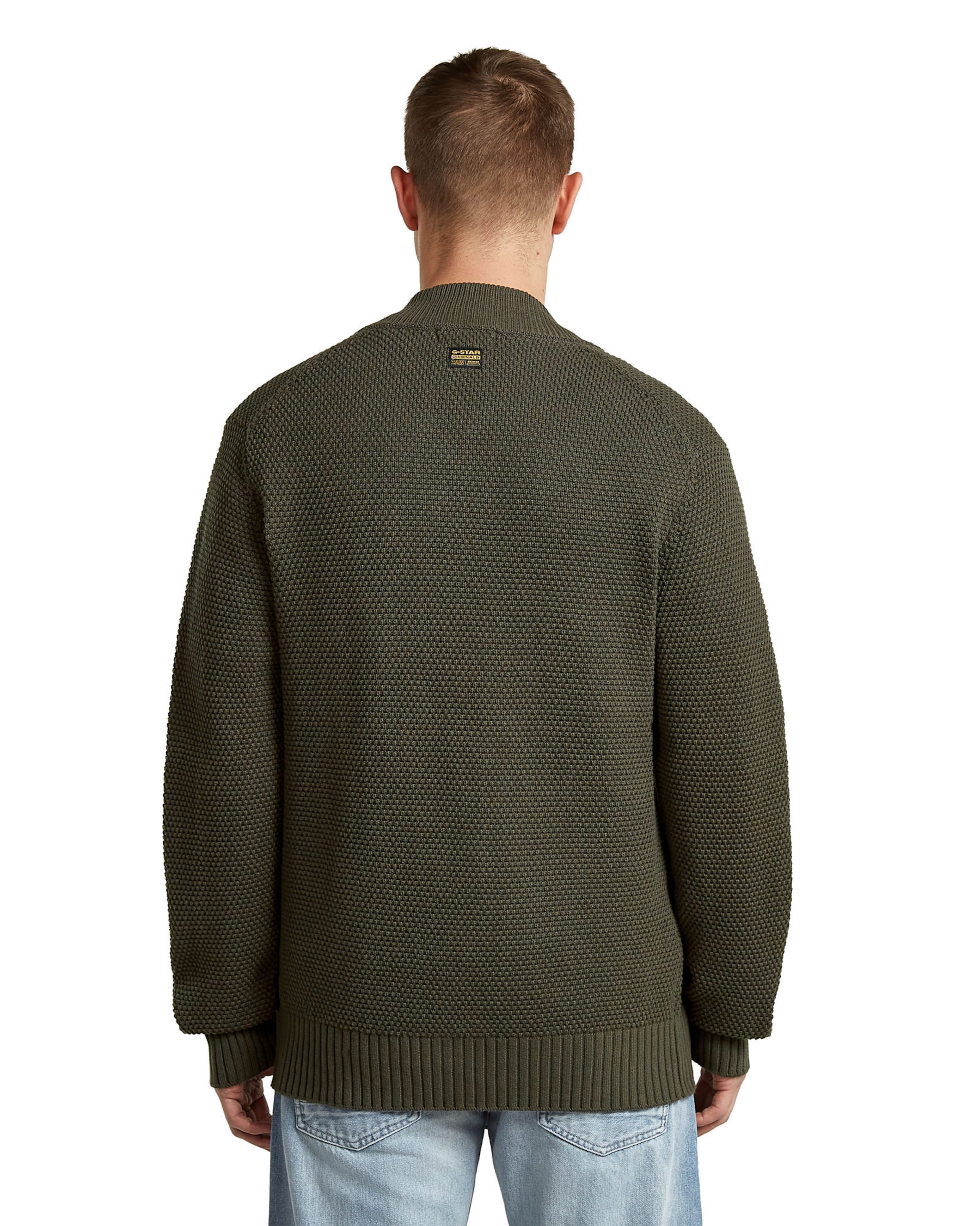 G-STAR Gebreid vest 'Honey' in Grijs