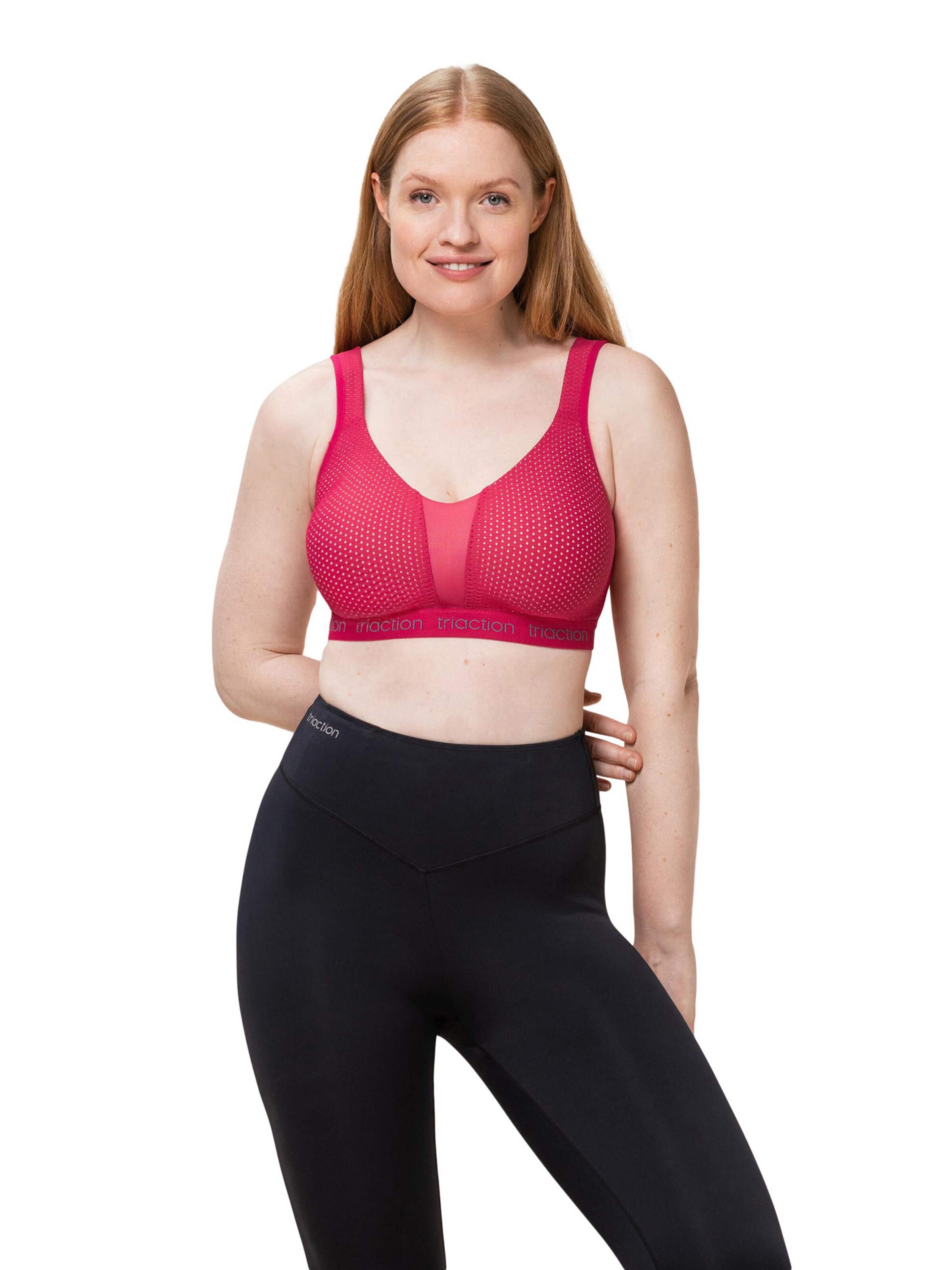 Bustier Soutien-gorge de sport ' Triaction Energy Lite ' TRIUMPH en rouge