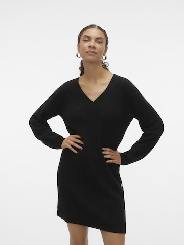 VERO MODA Knit dress 'Tini' in Black: front
