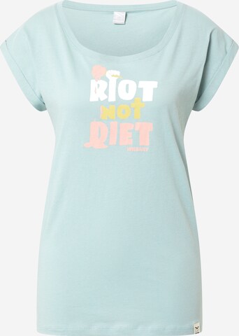 Iriedaily - Camiseta 'No Diet' en azul: frente