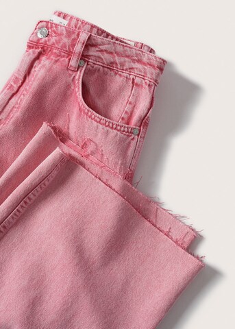 Wide Leg Jean 'Agnes' MANGO en rose