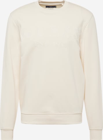 GUESS - Sweatshirt 'BEAU' em bege: frente