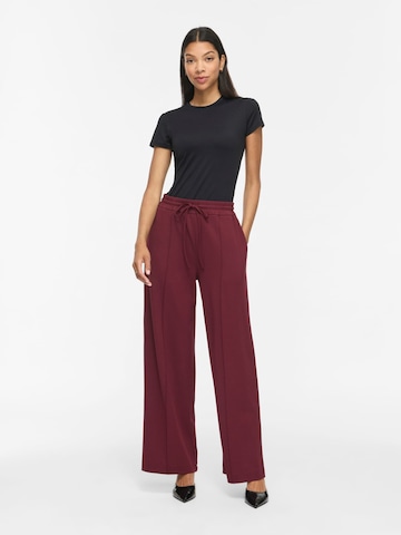 VILA Wide leg Broek 'VIClua' in Rood