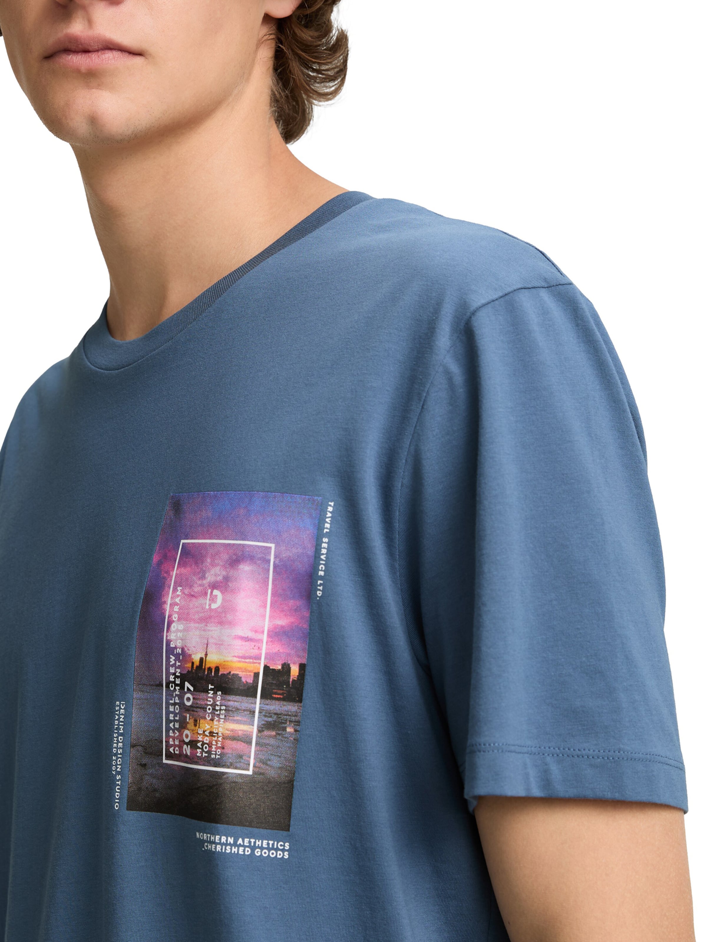 TOM TAILOR DENIM Póló - kék