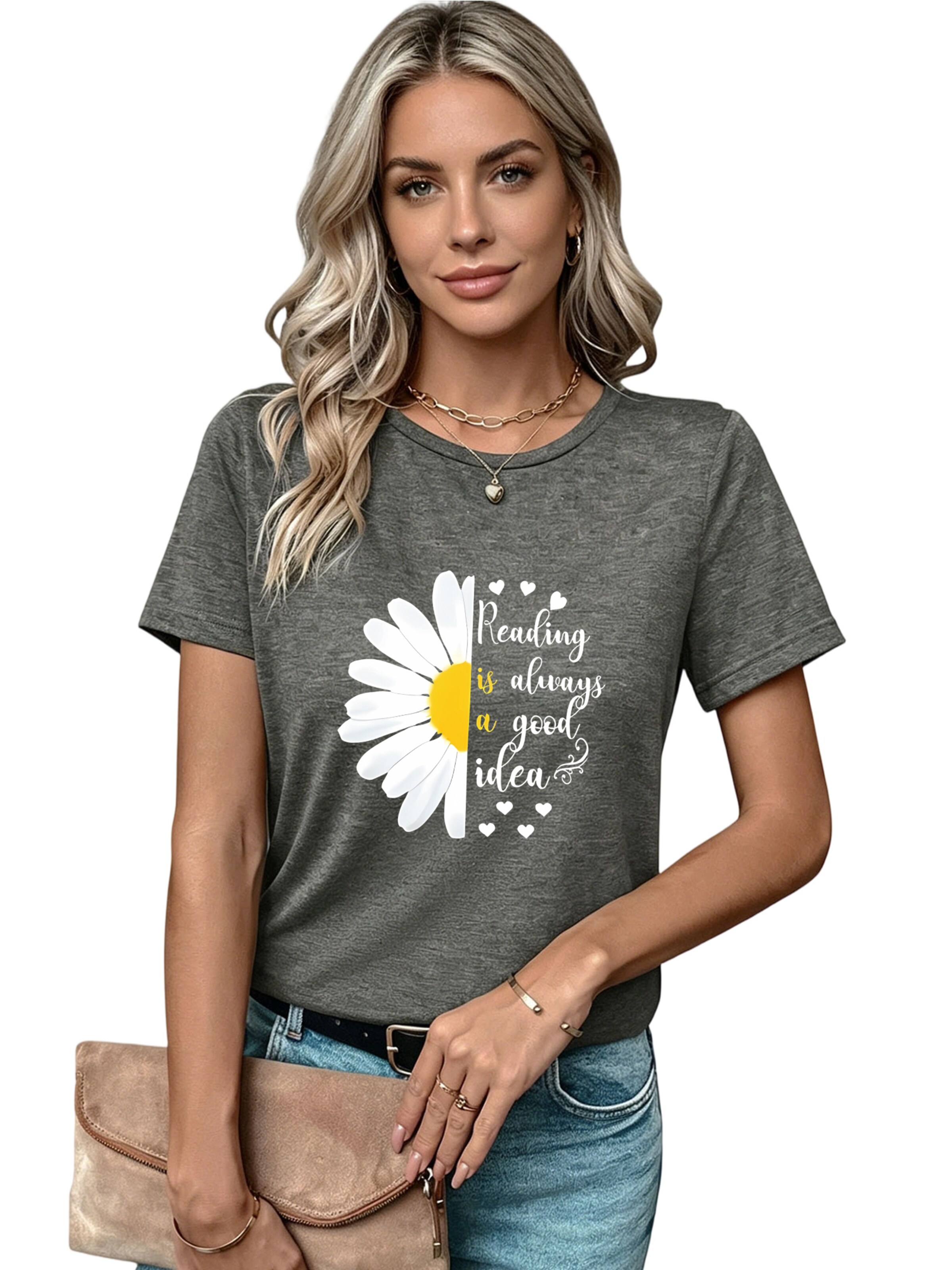 T-shirt GORHEY en gris : devant