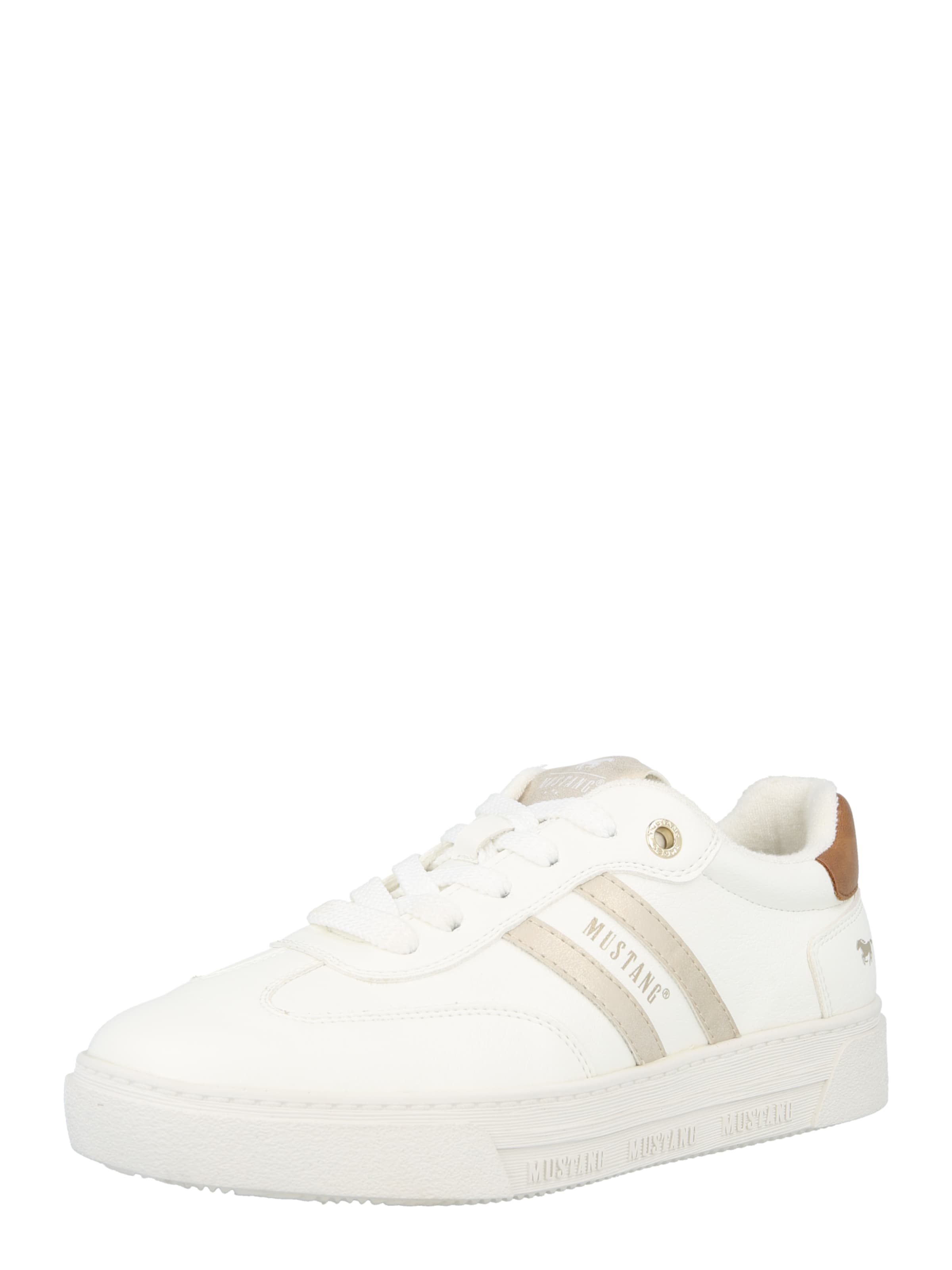 MUSTANG - Sapatilhas baixas em branco: frente