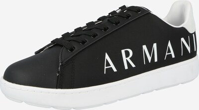 fekete / fehér ARMANI EXCHANGE Rövid szárú edzőcipők, Termék nézet